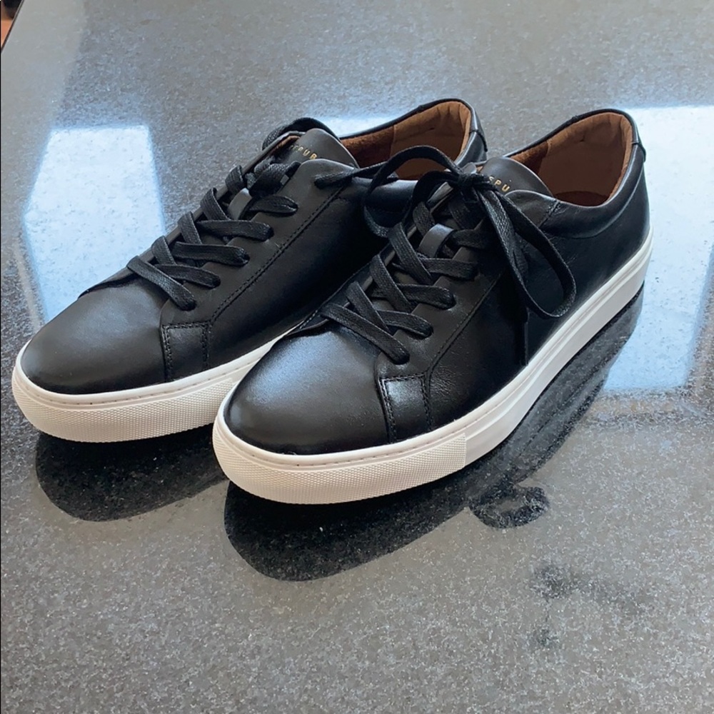 New Republic Black Faux Leather Sneaker
